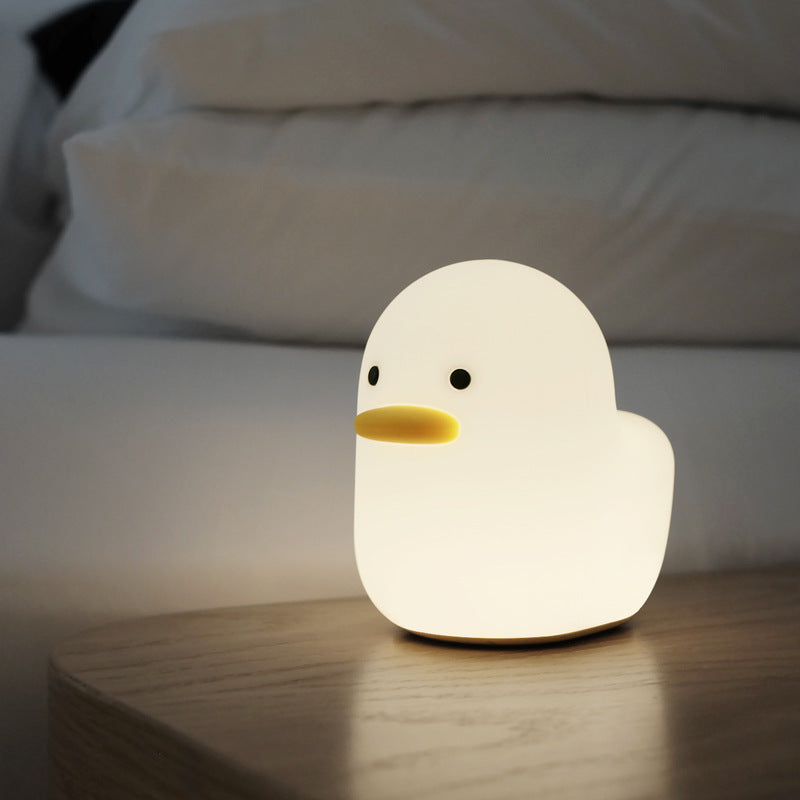 Silicone Duck Night Light – rechargeable, warm white