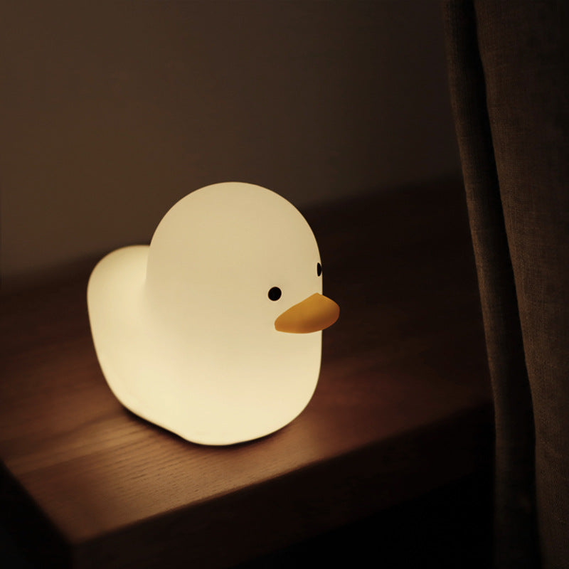 Silicone Duck Night Light – rechargeable, warm white