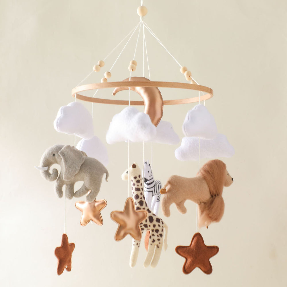 Giostrina animali del bosco – giostrina in feltro