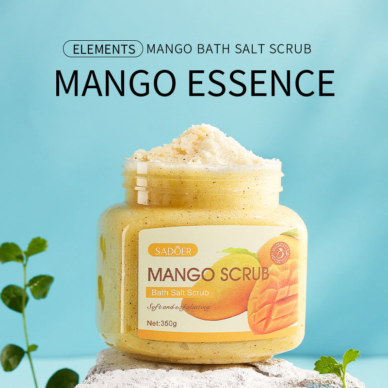 Frucht-Bade-Peeling – Peeling-Creme mit Salzkörnern, 350 g (Avocado, Blaubeere, Mango)