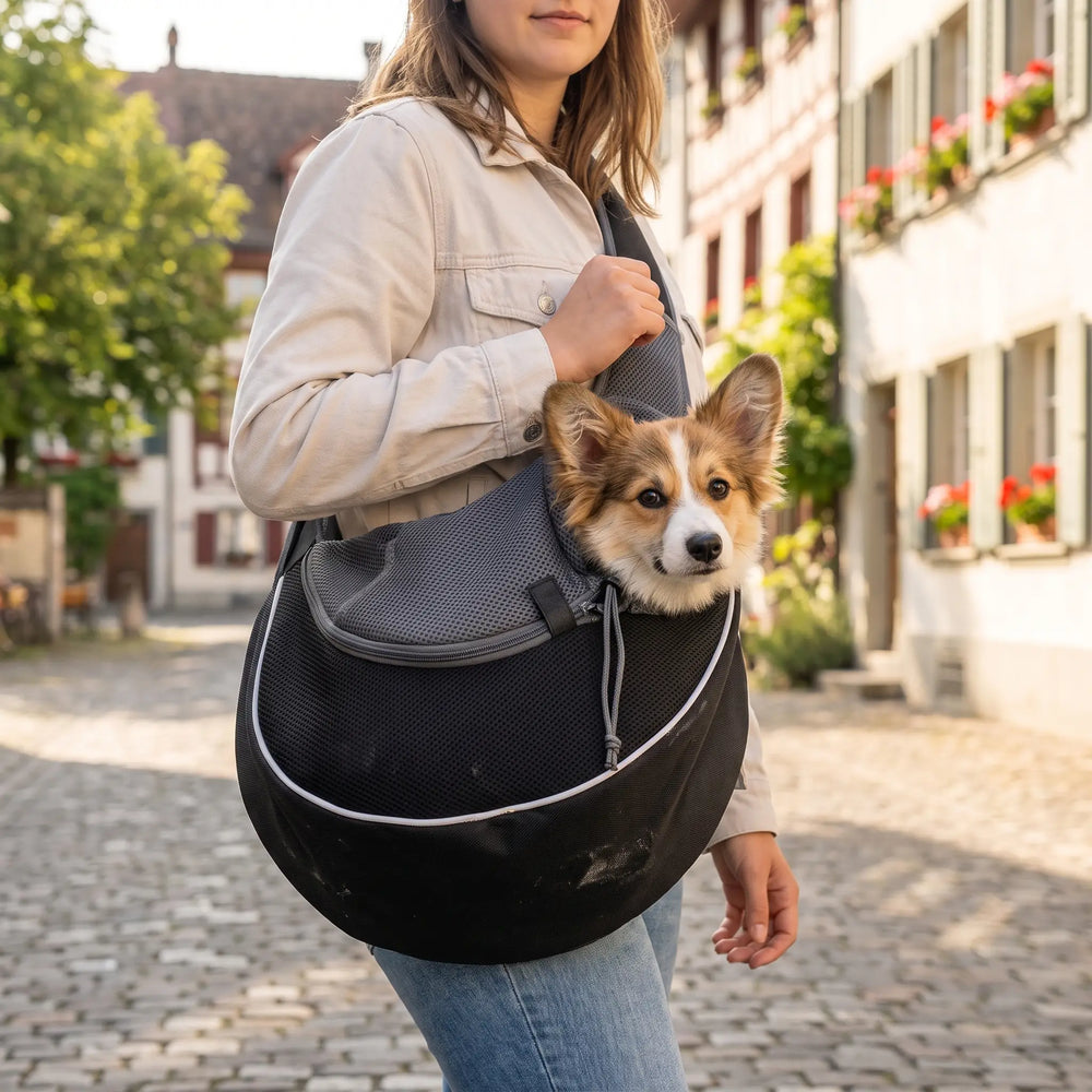 Borsa da trasporto per gatti e cani piccoli – a tracolla